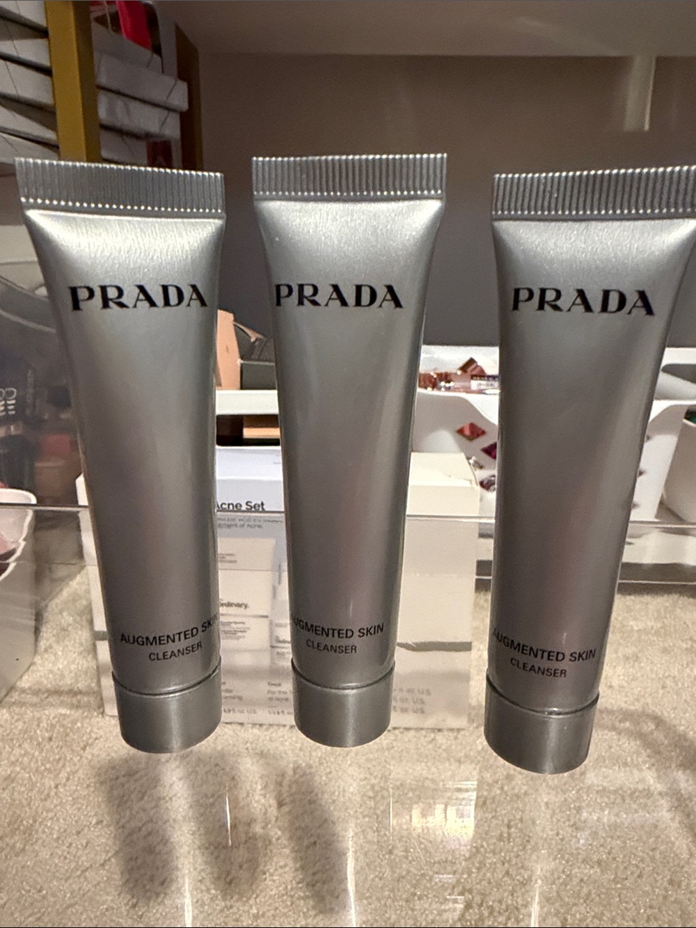 Prada Silver Augmented Skin Cleanser 3pc